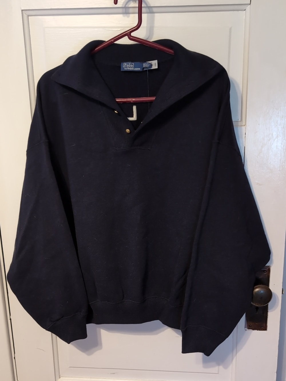 Polo by Ralph Lauren Navy Shawl-Collar Pullover Sweater